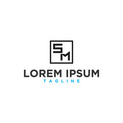 sm monogram logo design inspiration