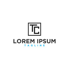 Fototapeta premium tc monogram logo design inspiration