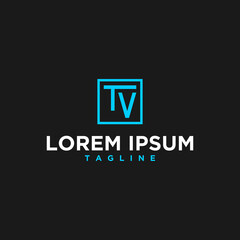 tv monogram logo design inspiration