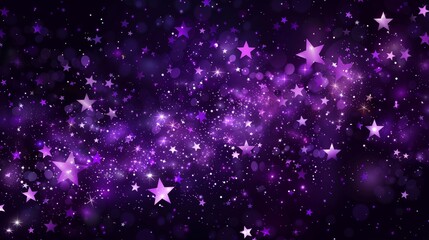 Image on a purple star-studded background