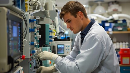 Engineer specializing in the repair of medical equipment. Medical equipment repair engineer responsible for maintaining and fixing specialized medical devices.