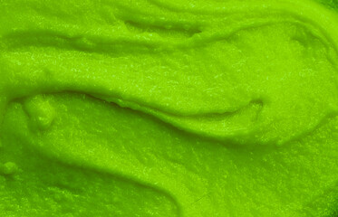 Berry yoghurt ice cream. Smoothies from fresh fruits and berries. Ice cream texture. Delicious sweet dessert close-up as a background.