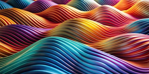 Naklejka premium Macro shot of abstract wavy patterns backgrounds , abstract, macro, shot, wavy, patterns, backgrounds, design, texture