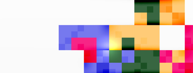 Dynamic colorful squares background. Vector Illustration For Wallpaper, Banner, Background, Card, Book Illustration, landing page
