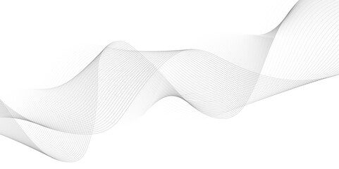 Abstract gray wavy lines Digital frequency track equalizer background. Curved wave smooth stripe seamless pattern. Wave lines created using blend tool. graphic design template banner business wave