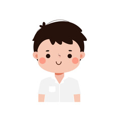 cute cartoon thai student character, back to school, Illustration flat style Png