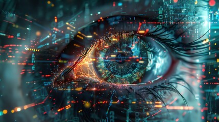 Digital Eye, Cyber Security, Network, Data, Artificial Intelligence.