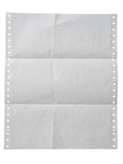 Folded continuous form paper