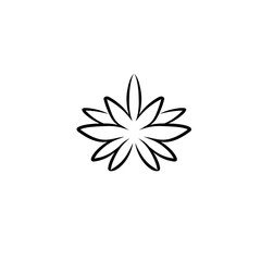 Obraz premium lotus logo icon