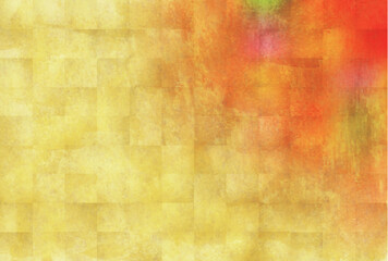 金　チェック　和柄　背景