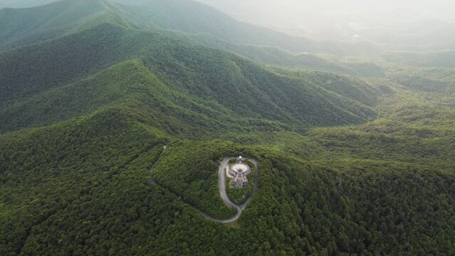 Serene Aerial View of the Lush Green Appalachian Forest near Brasstown Bald, Georgia
