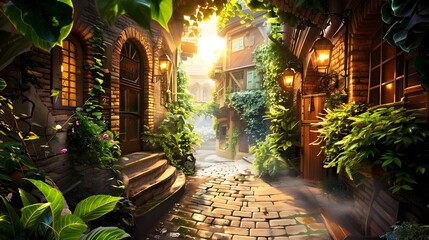 Concealed Passage Discovered in a Picturesque Historic Alleyway