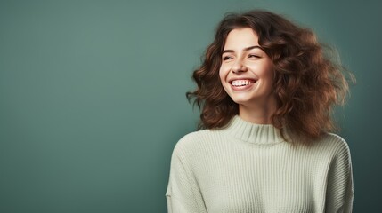 Obraz premium a happy woman, confident smile, 