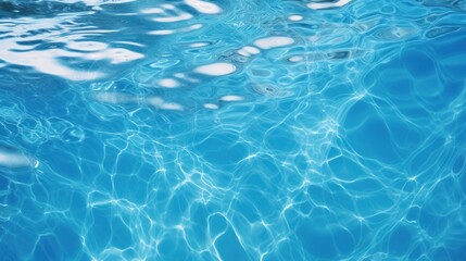 Obraz premium The surface of the clear blue water 