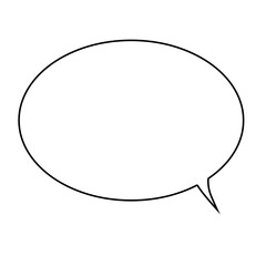 吹き出し横長下