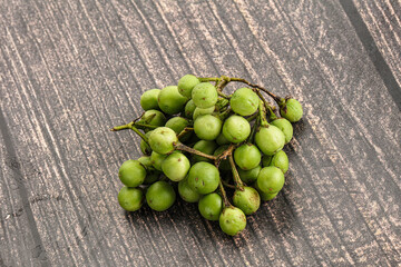 Raw ripe wild pea eggplant