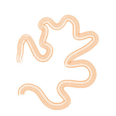 Obraz premium Streaky Lines Squiggly Decoration