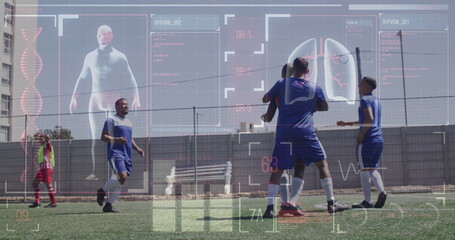 Image of data processing over business people