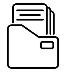 File and document dossier icon. SVG file.