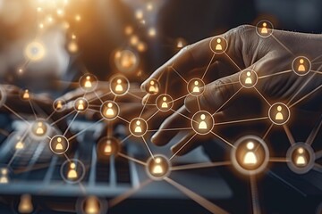 Executives manage HR network, recruitment, and training.