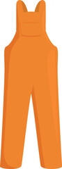 Orange builder overalls ensuring safety and functionality on construction sites