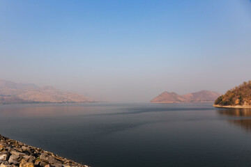 sunrise over the lake