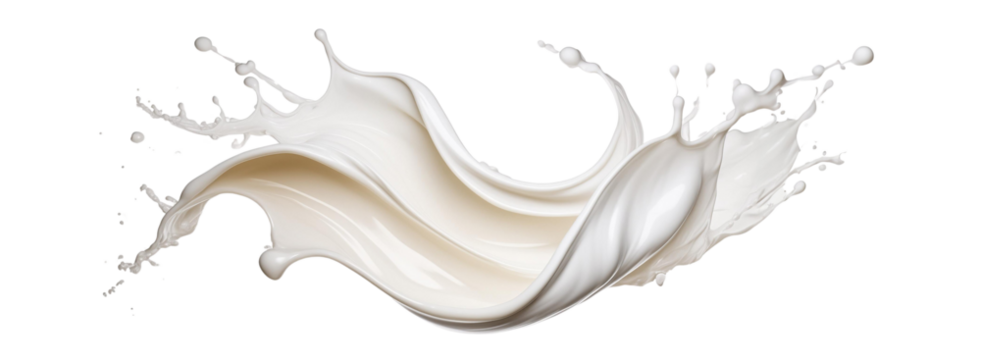 milk splash isolated on white