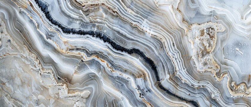 Panoramic close-up, high detail scan of sculpted marble texture, Generative AI