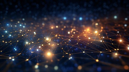 a network of dots and lines