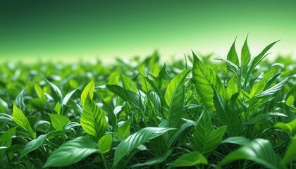 Fototapeta premium Lush Green Foliage Background.