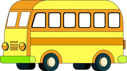 School Bus vector Illustration
