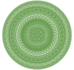 Signs and symbols. Circle pattern lotus or flower mandala art design. beauty, fashion, geometry.