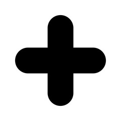 Plus Icon Vector Symbol Design Illustration