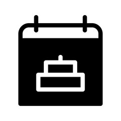 Date Of Birth Icon Vector Symbol Design Illustration