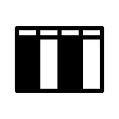 Spreadsheet Icon Vector Symbol Design Illustration