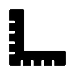 Ruler Icon Vector Symbol Design Illustration