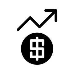 Obraz premium Profit Icon Vector Symbol Design Illustration