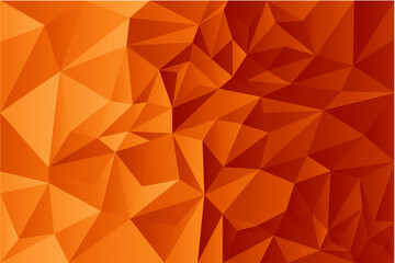 Fototapeta premium orange polygonal background vector free