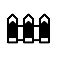 Fence Icon Vector Symbol Design Illustration