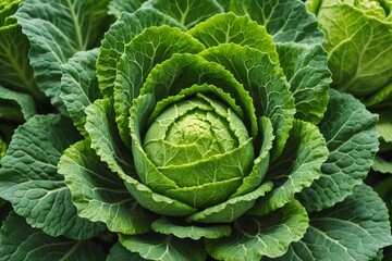 Green vegetable background of Romanesco cabbage. Romanesco cabbage close-up. Agricultural business. Growing vegetables. Plant growing.