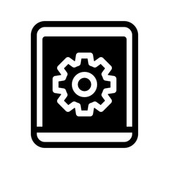 Phone Settings Icon Vector Symbol Design Illustration