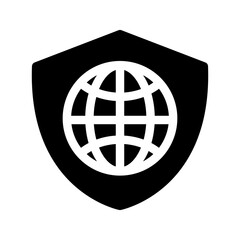 Internet Guard Icon Vector Symbol Design Illustration