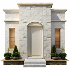 white facade stone texture