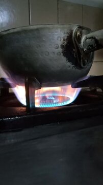 stove burning