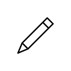 slanted pencil computer mouse cursor click pencil pointer pointing down outline style