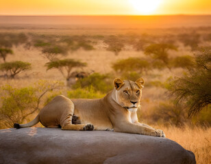 lion and lioness, lioness and cubs, lion cub and lioness