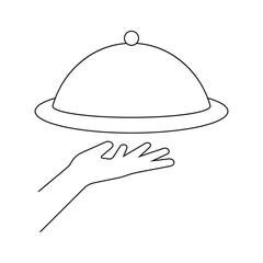 Food Serving Icon illustration design