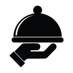 Food Serving Icon illustration design