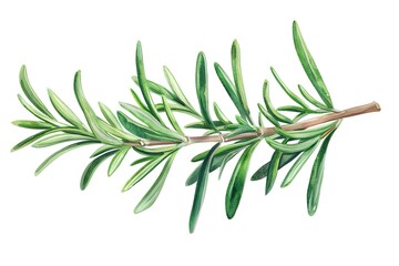 Fototapeta premium fresh sweet marigold twigs isolated on white background, top view