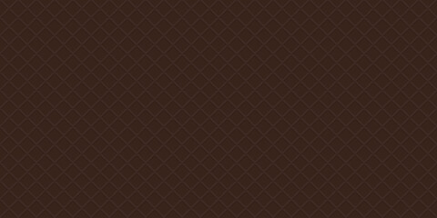 Fototapeta premium Chocolate wafer 3D seamless pattern graphic illustration. Ice cream cone texture brown color background.